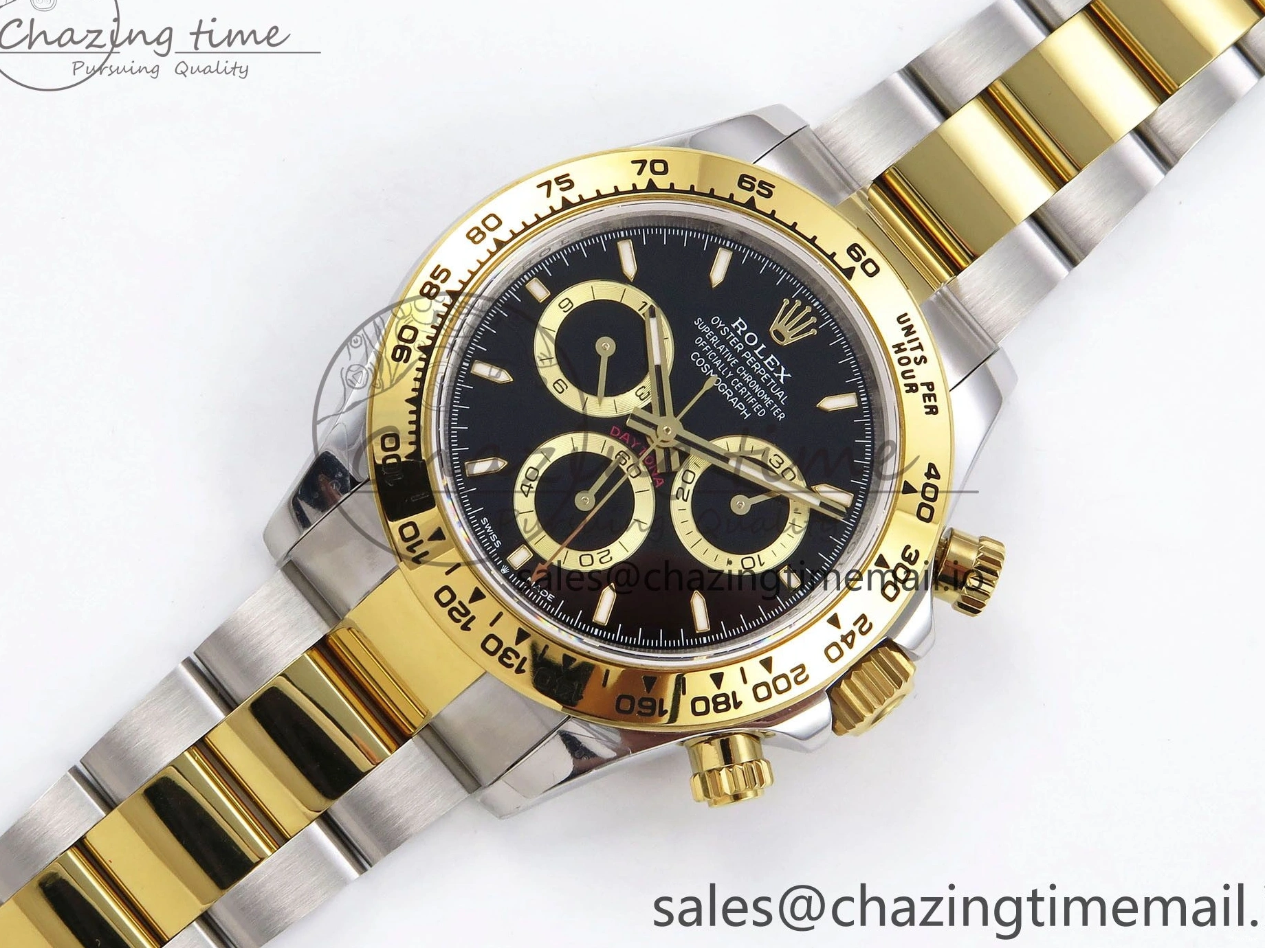 MiroTime 0128 Daytona 126503 QF 1:1 Best Edition Black Dial on SS YG Braclet SH4131 V TechFriendly 1273